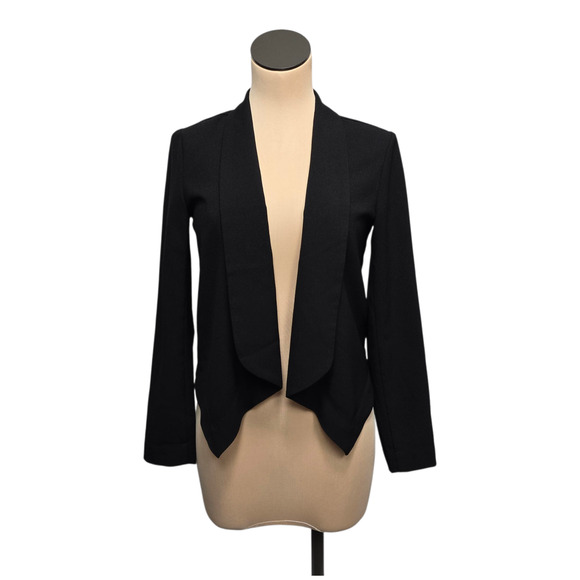 Lilla P Jacket Womens Small Open Front Blazer Cardigan Lightweight Layering Work - Picture 1 of 10